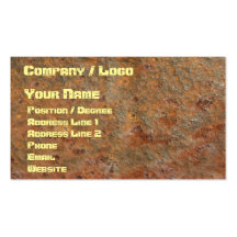 Rusty Business Card