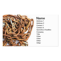 Rusty chain business card