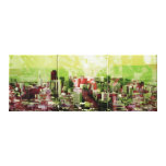 Rusty city stretched canvas print