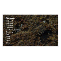 Rusty Colour Rock Business Card Template
