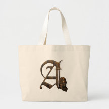 Rusty Knights Initial A Canvas Bag