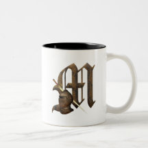 Rusty Knights Initial M Coffee Mug