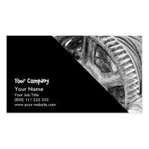 Rusty machinery business card templates