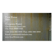 Rusty Metal Plate with bolts Business Card Templates
