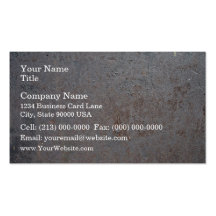 Rusty Metal Texture Business Cards