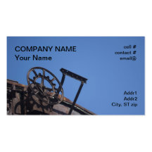 rusty railroad equipment business cards