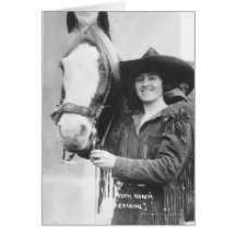 Ruth Roach and her horse. Cards