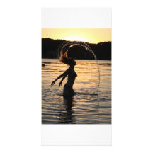 ruthy hair whip custom photo card
