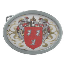 Ryan Coat of Arms Oval Belt Buckles