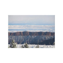 S Flaming Gorge Utah Landscape Skyscape Waterscape Gallery Wrapped Canvas