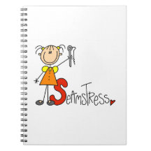 S is for Seamstress Spiral Notebook