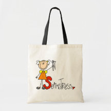 S is for Seamstress Tote Bags