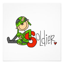 S is for Soldier Personalised Invitation