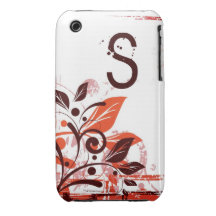 S Monogram iPhone 3G/3Gs Case iPhone 3 Cases