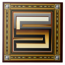 S Monogram Premium Best viewed large. see notes Ceramic Tile