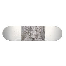 s,o,s close up custom skateboard