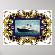 S.S. Independence Vintage Steamship Poster