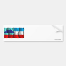 Sabah waving flag bumper sticker