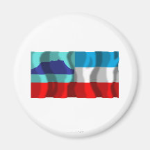 Sabah waving flag magnets