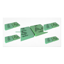 Sac-S-Ac-Sulphur-Actinium Customised Photo Card