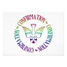 Sacrament of Confirmation - Descent of Holy Spirit Personalized Invites