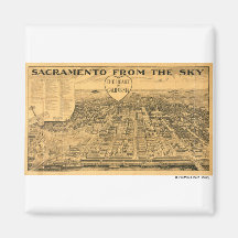 Sacramento from the Sky, 1923 Magnet