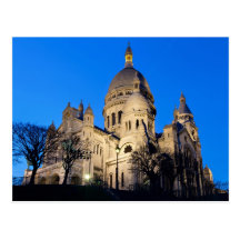 Sacre Coeur during twilight Postcard