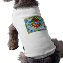 Sacred Immaculate Heart of Mary Doggie Tshirt