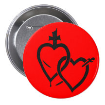 Sacred & Immaculate Hearts Pin