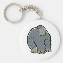 sad ape key chains