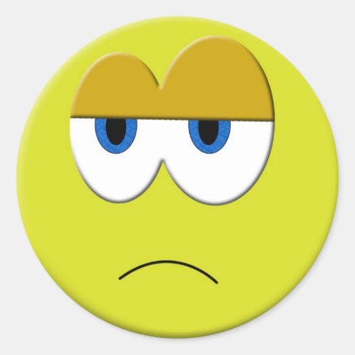 Sad Face Sticker