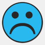 Sad face sticker