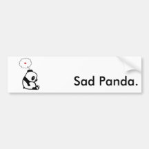 Sad Panda Bumper Stickers