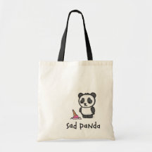 Sad Panda tote bag