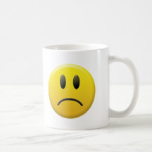 Sad Smiley Face Mugs