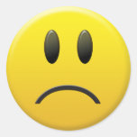 Sad Smiley Face Sticker