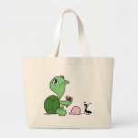 Sad Turtle Happy Ant Canvas Bags