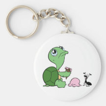 Sad Turtle Happy Ant Key Chains