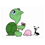 Sad Turtle Happy Ant Post Cards