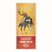 Saddle Up Cowboy Party Invitation invitations
