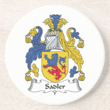 Sadler Family Crest Beverage Coaster