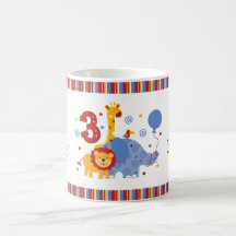 Safari 3rd Birthday Custom Mug