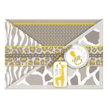 Safari Baby Invitation Card