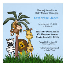 Safari Baby Shower Invitation