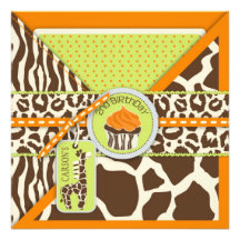 Safari Boy OR Birthday Invite Card 2A