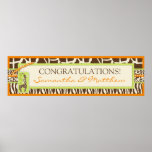 Safari Boy Orange Banner Poster
