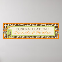 Safari Boy Orange Banner Poster