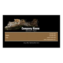 Safari business cards, cheetahs - customisable