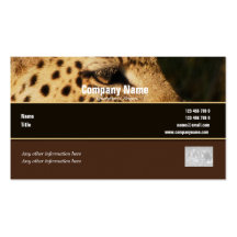 Safari business cards, leopards - customisable