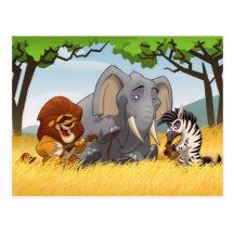 Safari Jug Band Postcard